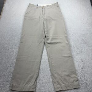 Polo Ralph Lauren Prospect Pant Khaki Cotton Mens Size 32x32 Flat Front Chinos